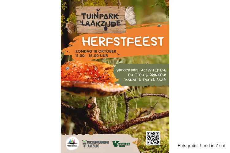 Herfstfeest op Tuinpark Laakzijde op zondag 18 oktober